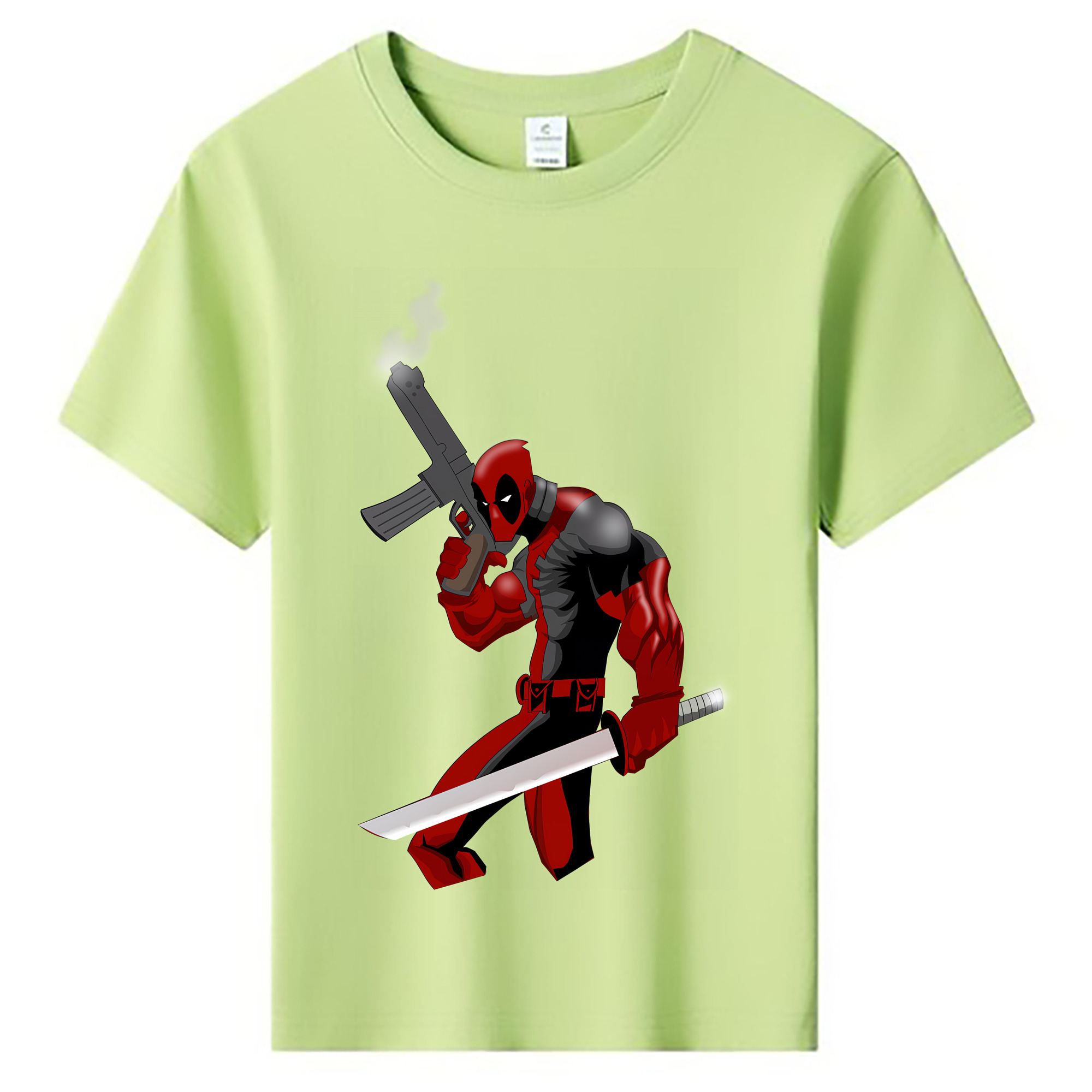 （画像用） Deadpool デッドプール 綿100％キッズTシャツ（フロントプリント）